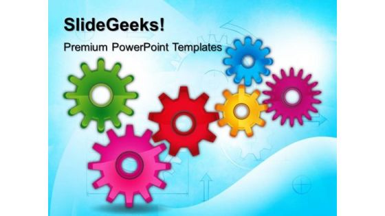 Colorful Gears Industrial PowerPoint Templates And PowerPoint Themes 0412 Colorful Gears Industrial PowerPoint Templates And PowerPoint Themes 0412