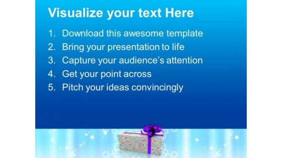 Colorful Gift Box Christmas Celebration PowerPoint Templates Ppt Backgrounds For Slides 0213