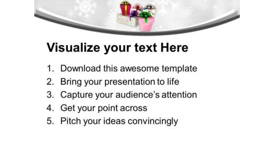 Colorful Gift Boxes Festival Celebration PowerPoint Templates Ppt Backgrounds For Slides 0113