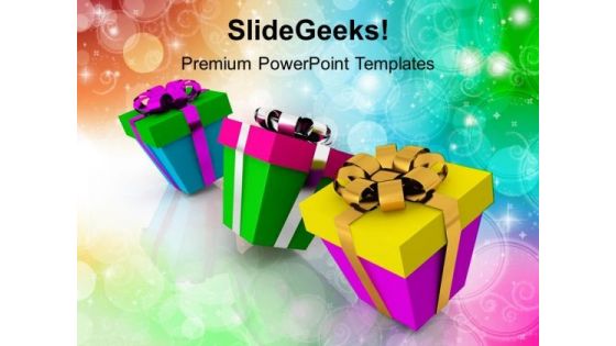 Colorful Gifts Events PowerPoint Templates Ppt Backgrounds For Slides 1112