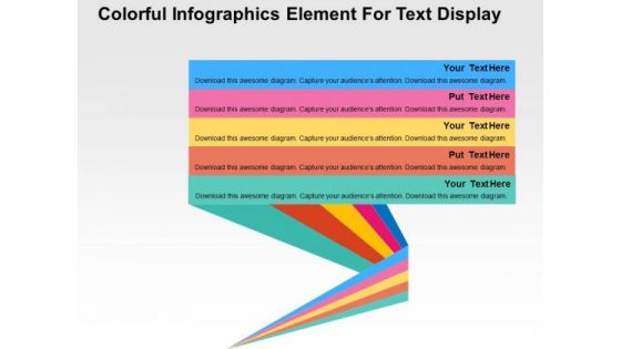 Colorful Infographics Element For Text Display PowerPoint Templates