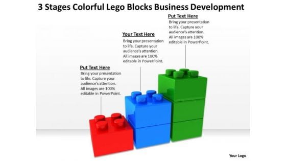 Colorful Lego Blocks Business Development Open Source Plan Software PowerPoint Slides