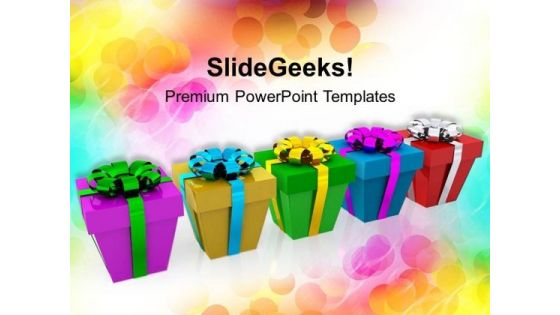 Colorful New Year Presents Events PowerPoint Templates Ppt Background For Slides 1112