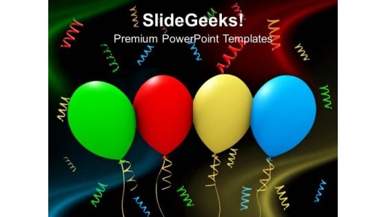 Colorful Party Balloons Background PowerPoint Templates And PowerPoint Themes 1112