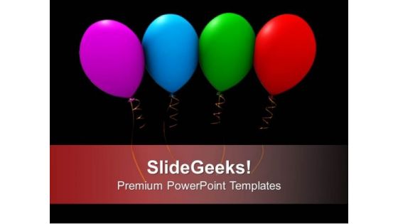 Colorful Party Balloons Events PowerPoint Templates Ppt Backgrounds For Slides 1112