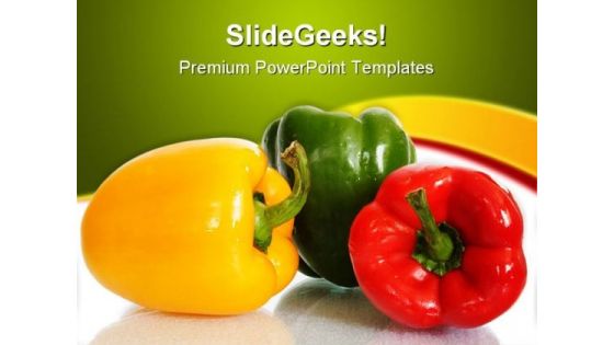 Colorful Peppers Food PowerPoint Templates And PowerPoint Backgrounds 0311