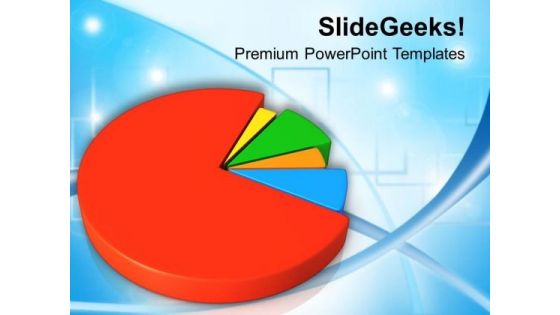 Colorful Pie Business Graph Marketing PowerPoint Templates Ppt Backgrounds For Slides 0513