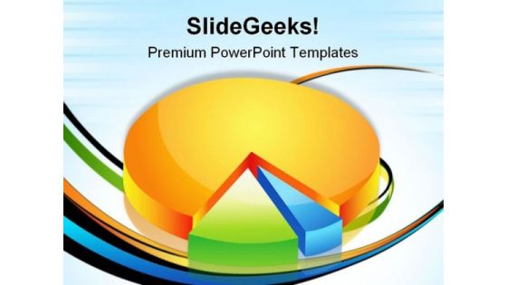 Colorful Pie Business PowerPoint Templates And PowerPoint Backgrounds 1211