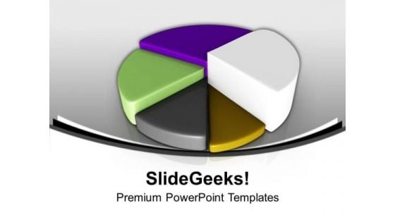 Colorful Pie Chart Result Display For Business PowerPoint Templates Ppt Backgrounds For Slides 0413 Colorful Pie Chart Result Display For Business PowerPoint Templates Ppt Backgrounds For Slides 0413