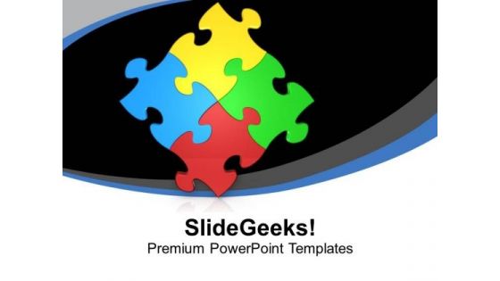 Colorful Puzzle Pieces PowerPoint Templates Ppt Backgrounds For Slides 0713