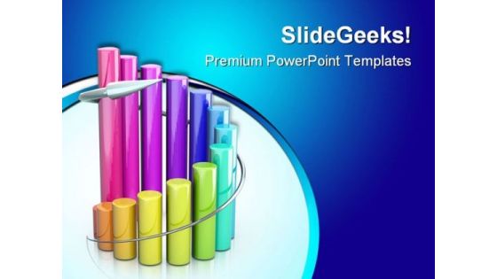 Colorful Sales Graph Business PowerPoint Templates And PowerPoint Backgrounds 0511