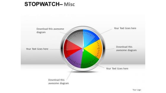 Colorful Stopwatch PowerPoint Slides And Ppt Diagram Templates