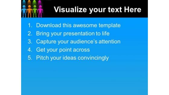 Colorful Team Teamwork PowerPoint Templates And PowerPoint Themes 0512