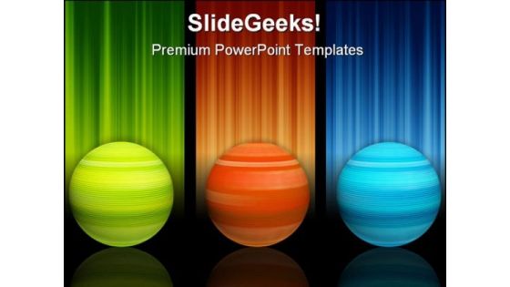 Colors Spheres Shapes PowerPoint Backgrounds And Templates 1210