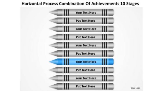 Combination Of Acheivements 10 Stages Ppt Business Plan Template Download PowerPoint Slides