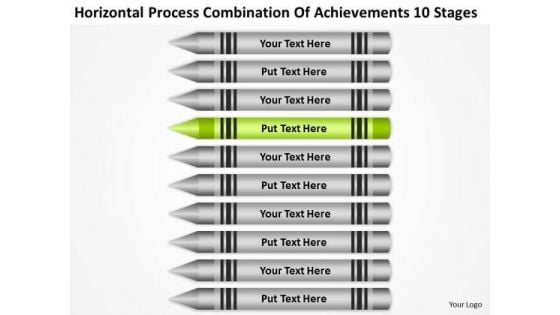 Combination Of Acheivements 10 Stages Ppt Business Plan Writing Services PowerPoint Slides