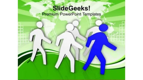 Commanding The People Leadership PowerPoint Templates Ppt Backgrounds For Slides 0413