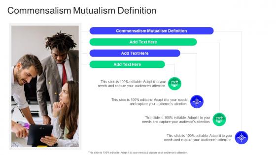Commensalism Mutualism Definition In Powerpoint And Google Slides Cpb