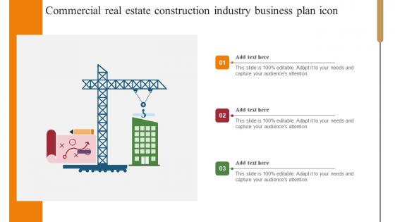 Commercial Real Estate Construction Industry Business Plan Icon Formats Pdf