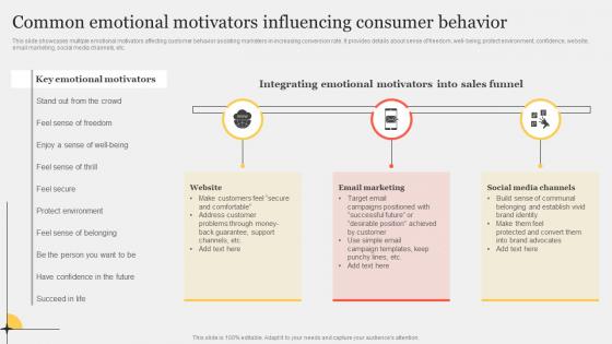 Common Emotional Motivators Improving Customer Interaction Through Structure Pdf