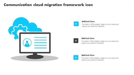 Communication Cloud Migration Framework Icon Background Pdf