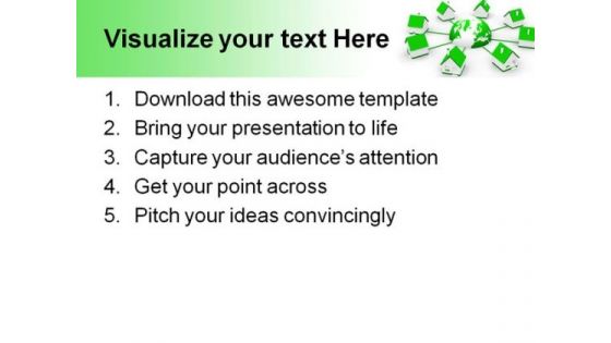 Communication Concept Real Estate PowerPoint Themes And PowerPoint Slides 0511