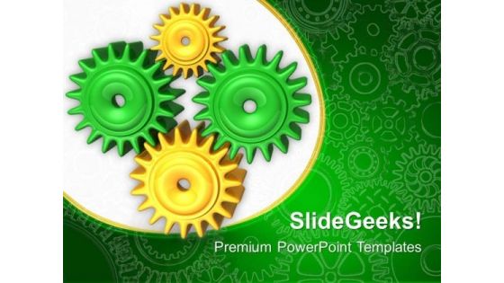 Communication Gearwheels PowerPoint Templates And PowerPoint Themes 0512