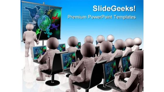 Communication Global Business PowerPoint Themes And PowerPoint Slides 0211