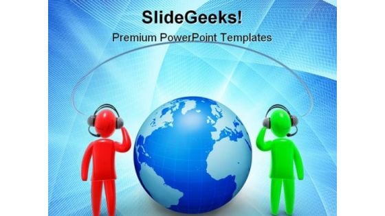 Communications Global PowerPoint Templates And PowerPoint Backgrounds 0511