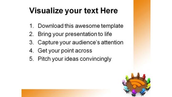 Community Discussion Business PowerPoint Themes And PowerPoint Slides 0511