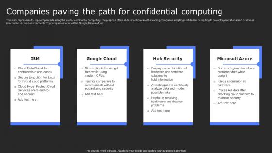 Companies Paving The Path For Confidential Secure Computing Framework Download Pdf