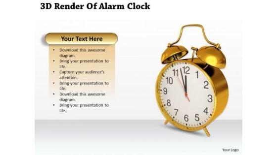 Company Business Strategy 3d Render Of Alarm Clock Best Stock Photos