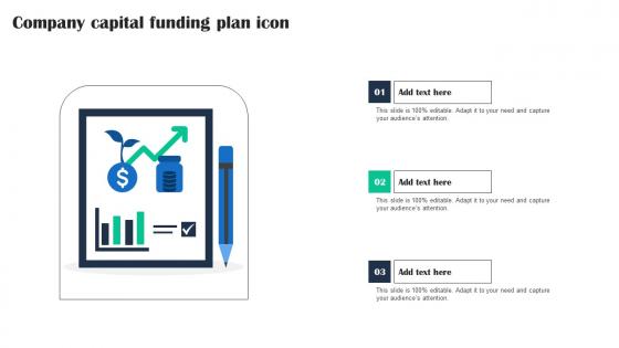 Company Capital Funding Plan Icon Template Pdf