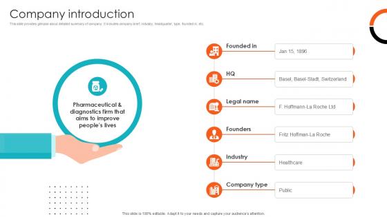 Company Introduction Health Sciences Company Investor Funding Ppt PowerPoint