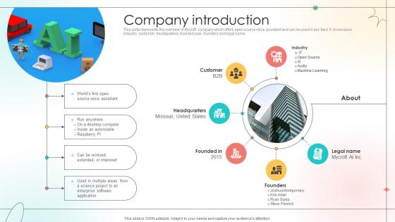 Company Introduction Open Source Solution Investor Funding Elevator Pitch Deck Company Introduction Open Source Solution Investor Funding Elevator Pitch Deck