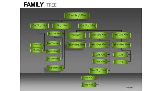 Company Organization Hierarchy Diagram PowerPoint Templates