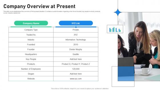 Company Overview At Present Increasing Profitability Through Better Product