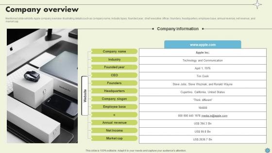 Company Overview Consumer Electronics Company Profile CP SS V