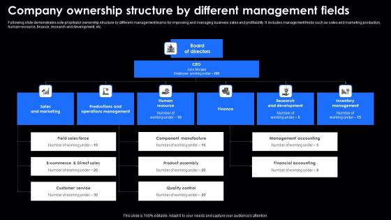 Company Ownership Structure By Different Management Fields Demonstration Pdf Company Ownership Structure By Different Management Fields Demonstration Pdf
