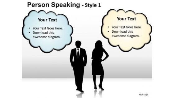 Company Person Speaking 1 PowerPoint Slides And Ppt Diagram Templates