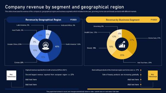 Company Revenue By Segment Multinational Organization Customer Goods Inspiration Pdf