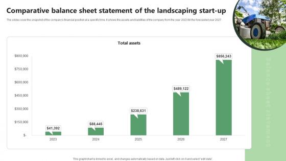 Comparative Balance Sheet Statement Of The Landscaping Start Up Lawn Care BP SS V