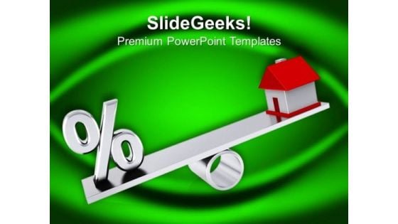 Comparison Between Percentage And Real Estate PowerPoint Templates Ppt Backgrounds For Slides 0213