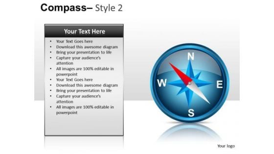 Compass 2 PowerPoint Slides And Ppt Diagram Templates