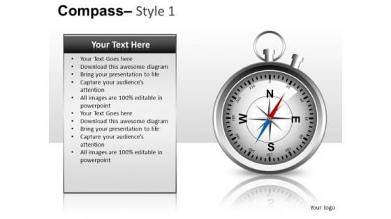 Compass Clipart Graphic Image Editable Slide