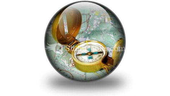 Compass PowerPoint Icon C Compass PowerPoint Icon C