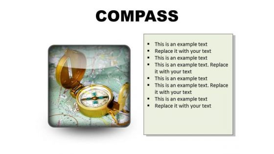 Compass Showing Directions Geographical PowerPoint Presentation Slides S
