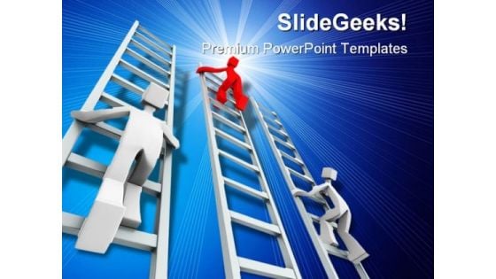 Competition Success PowerPoint Template 1110 Competition Success PowerPoint Template 1110