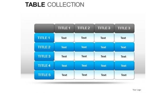 Competition Table Collection PowerPoint Slides And Ppt Diagram Templates