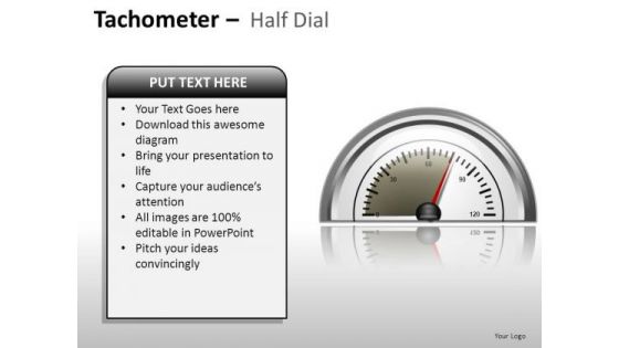 Competition Tachometer Half Dial PowerPoint Slides And Ppt Diagram Templates